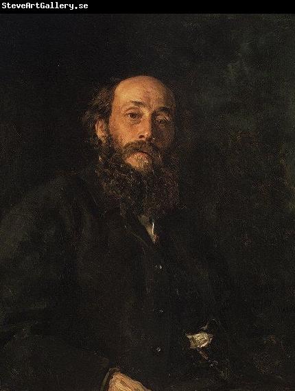 llya Yefimovich Repin Portrait of painter Nikolai Nikolayevich Ghe